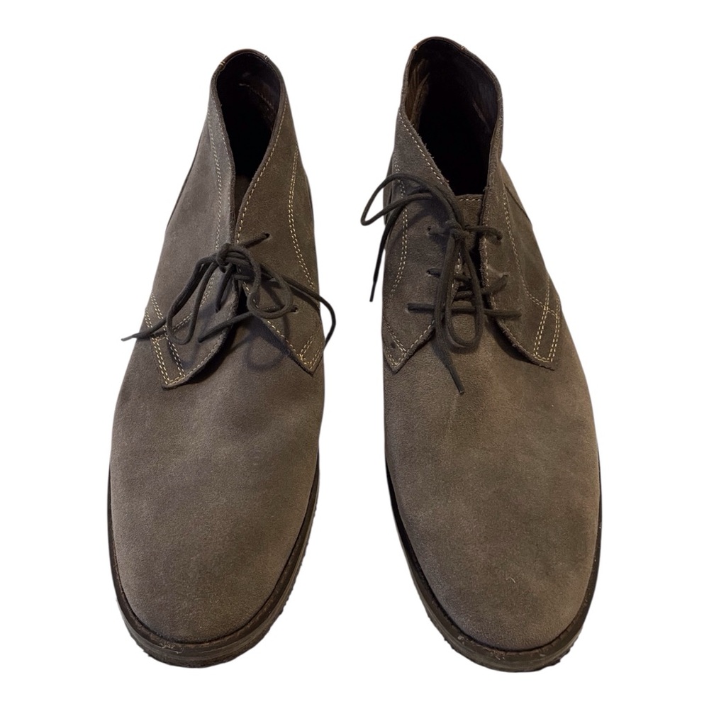 Johnston & Murphy Chukka Casual Boots Lace Up Men’s Size 13 Gray Suede - Picture 4 of 13